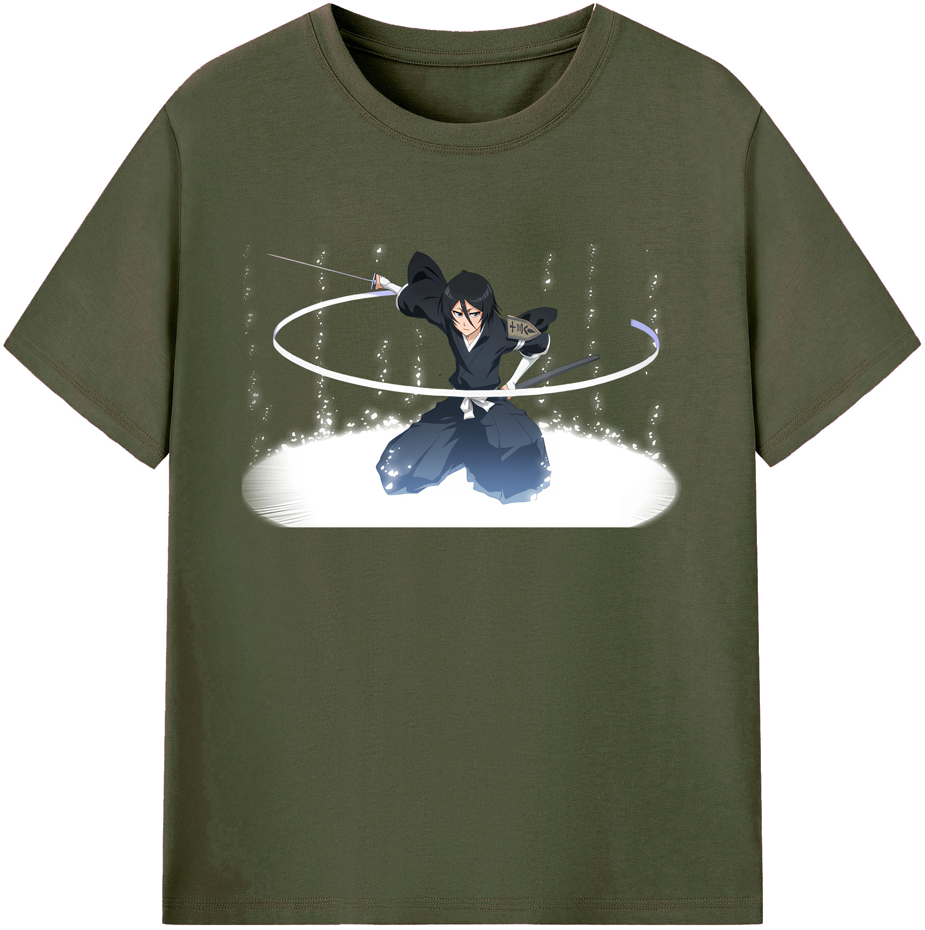 （画像用） ブリーチ 朽木ルキア BLEACH Kuchiki Rukia 綿100％ メンズ半袖Tシャツ｜肌触りやわらか＆通気性